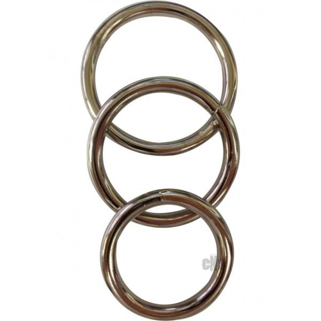 Sportsheets Metal O-Ring 3 Pack Nickel-free Rings - Sportsheets