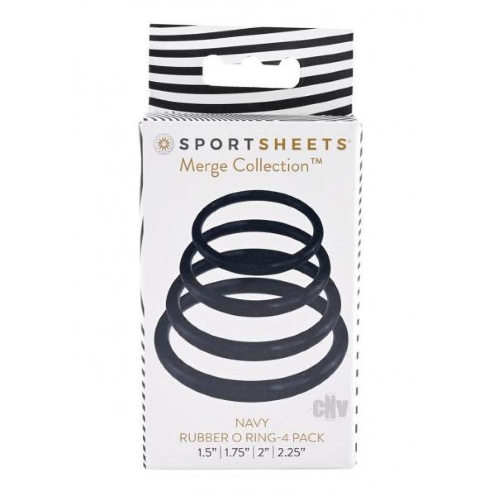 Rubber O Ring Navy 4pk - Sportsheets International,inc.