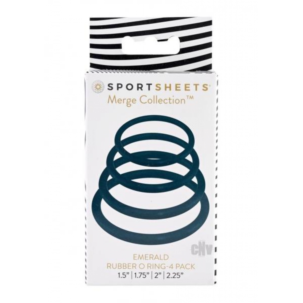 Rubber O Ring Emerald 4pk - Sportsheets International,inc.