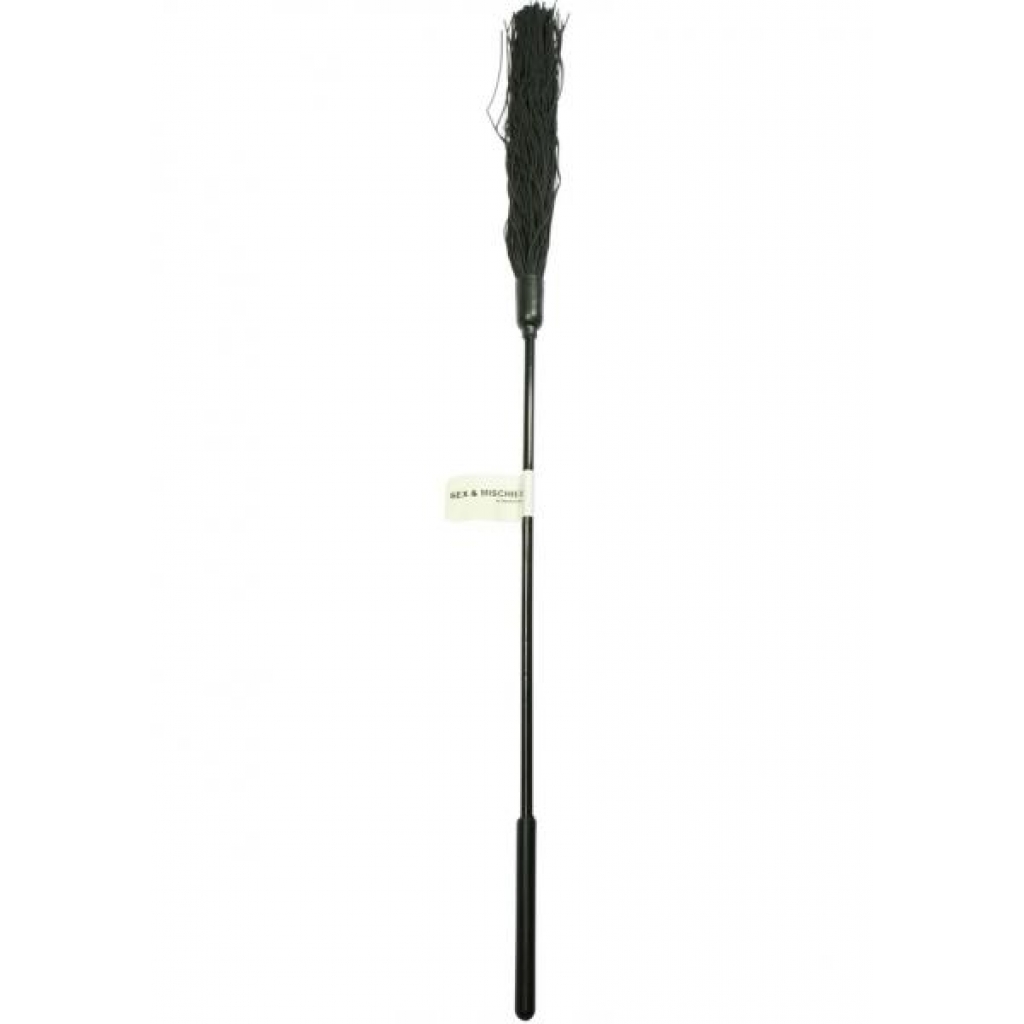 Sex And Mischief Rubber Tickler - Black