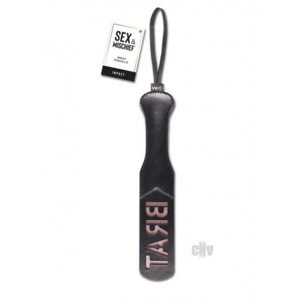 Sandm Brat Paddle Black/rose Gold - Sportsheets International,inc.