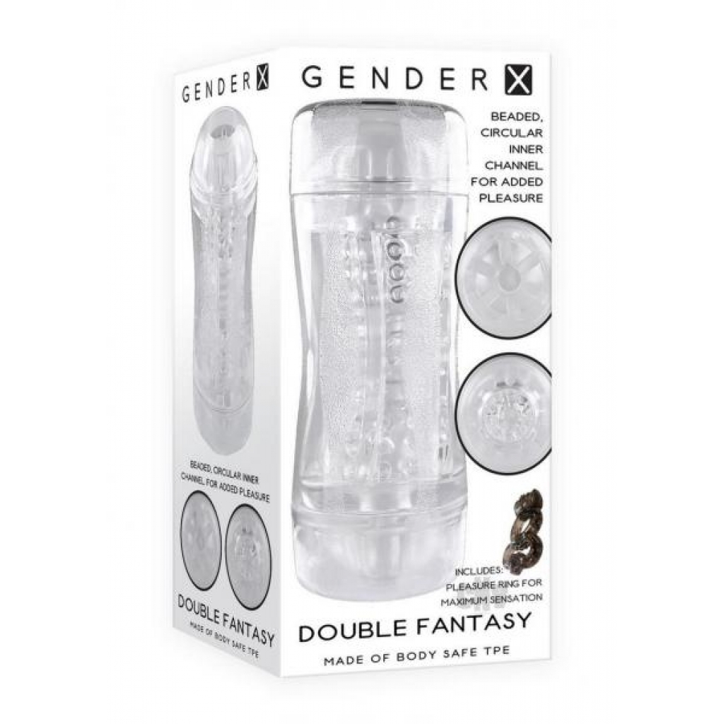 Gx Double Fantasy Clear Dual-Ended Stroker