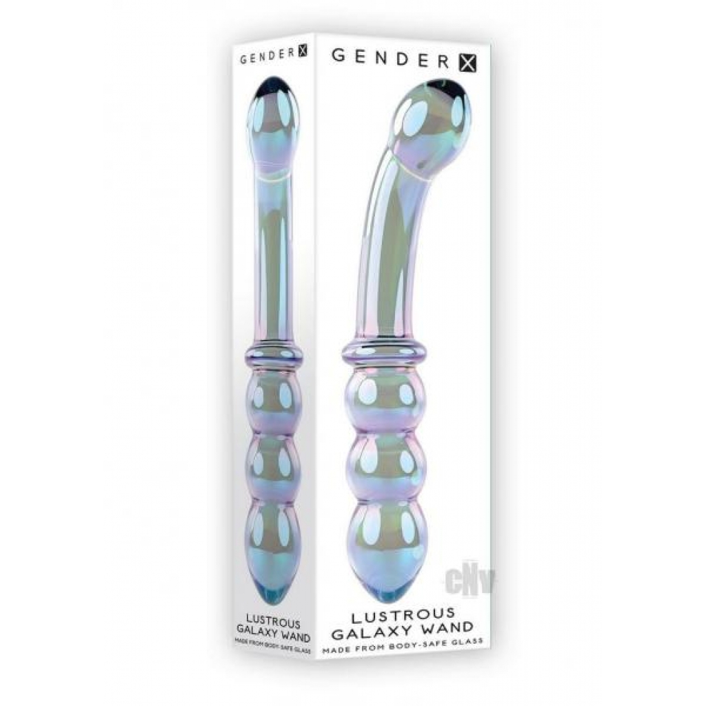 Gx Lustrous Galaxy Wand Green/purple - Evolved Novelties