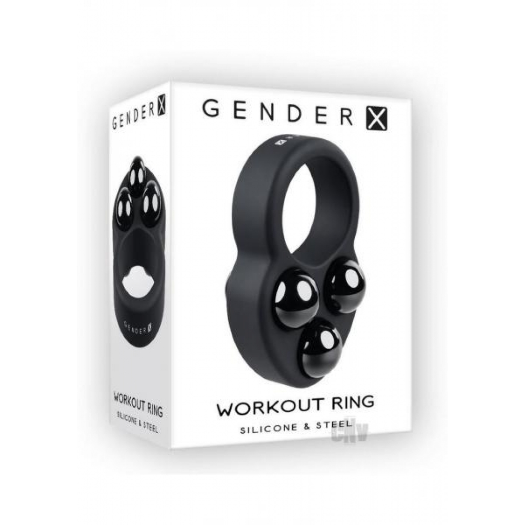 Gender X Workout Ring Black - Evolved Novelties