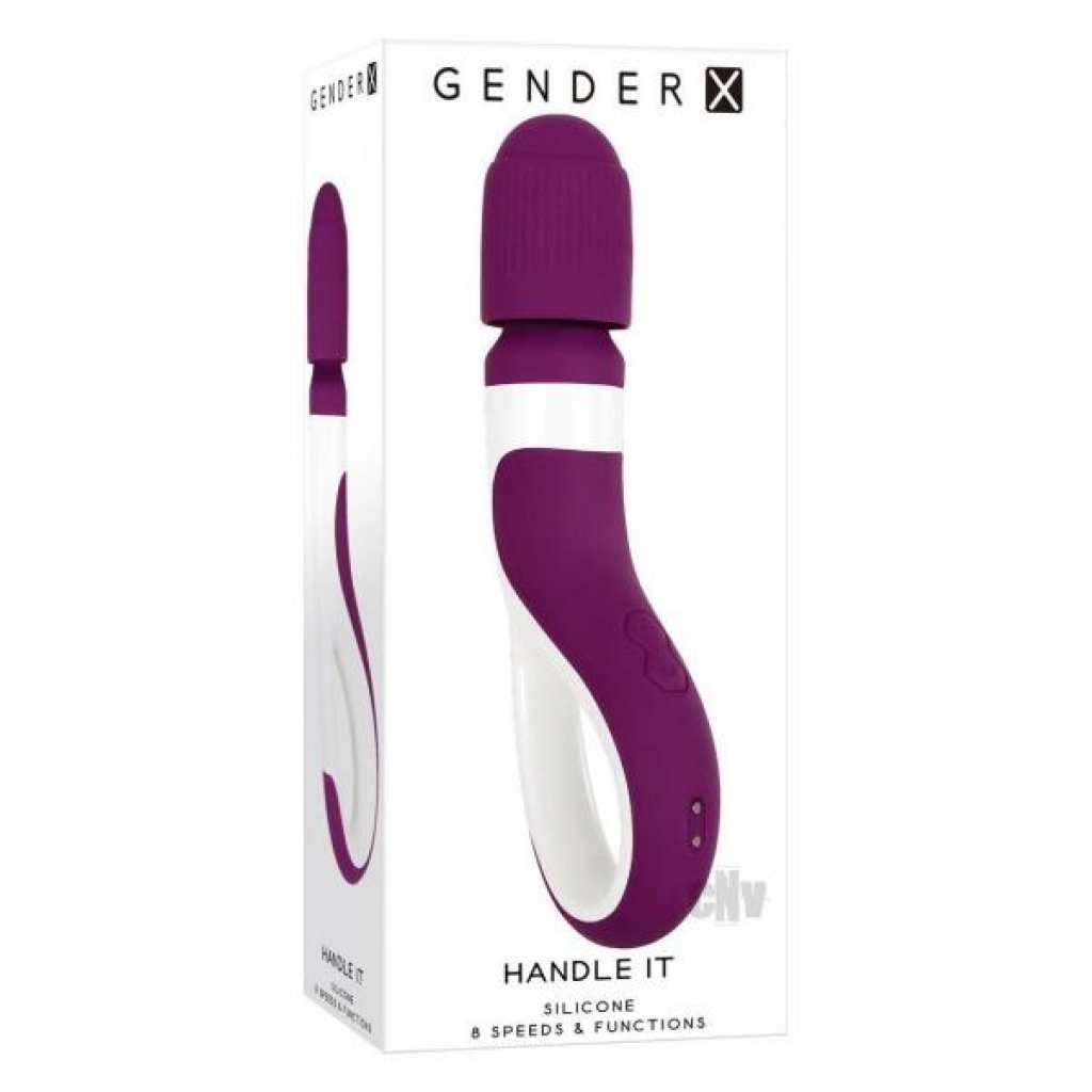 Gx Handle It Purple/white - Evolved Novelties