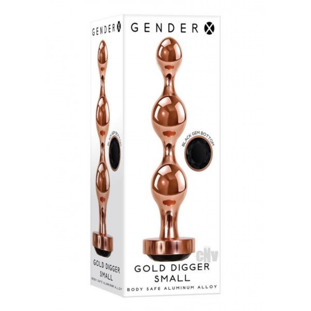 Gx Gold Digger Sm Rose Gold/black - Evolved Novelties