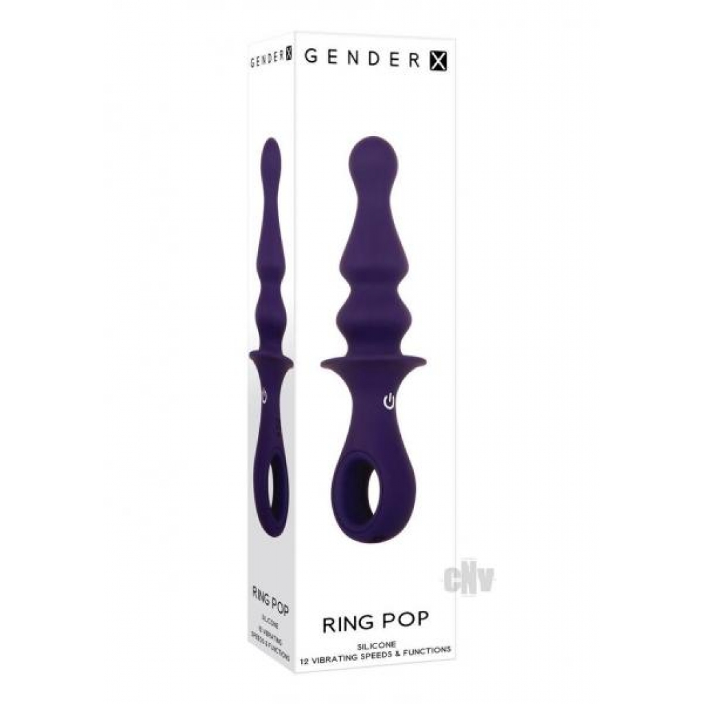 Gx Ring Pop Purple - Vibrating Plug for Modern Pleasure