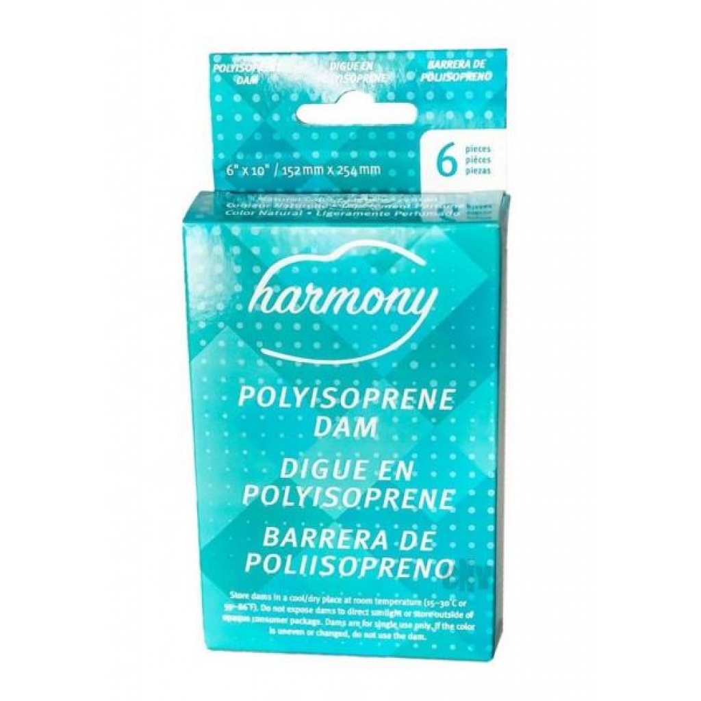 Harmony Dams Polyisoprene 6pk - Paradise Marketing Services Pm