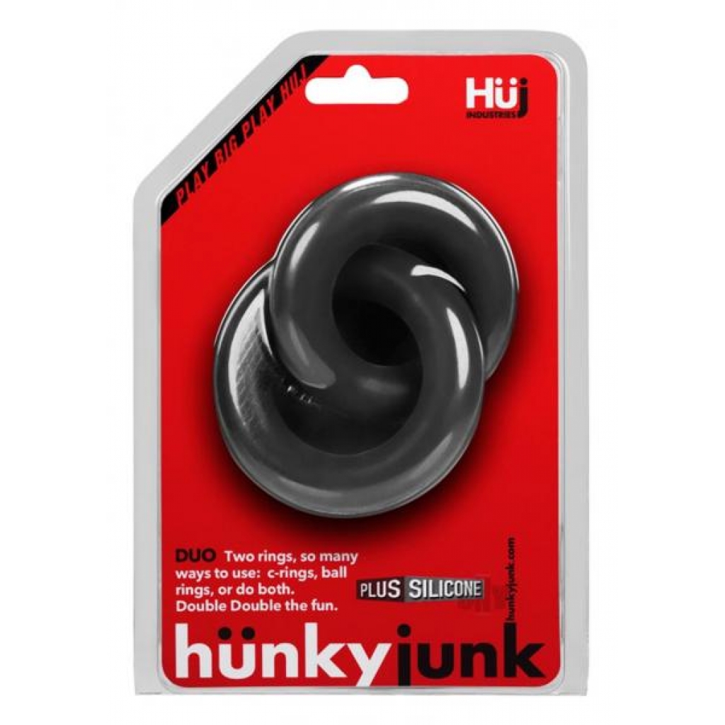 Duo Link Cock/ball Rings Tar - Hunkyjunk