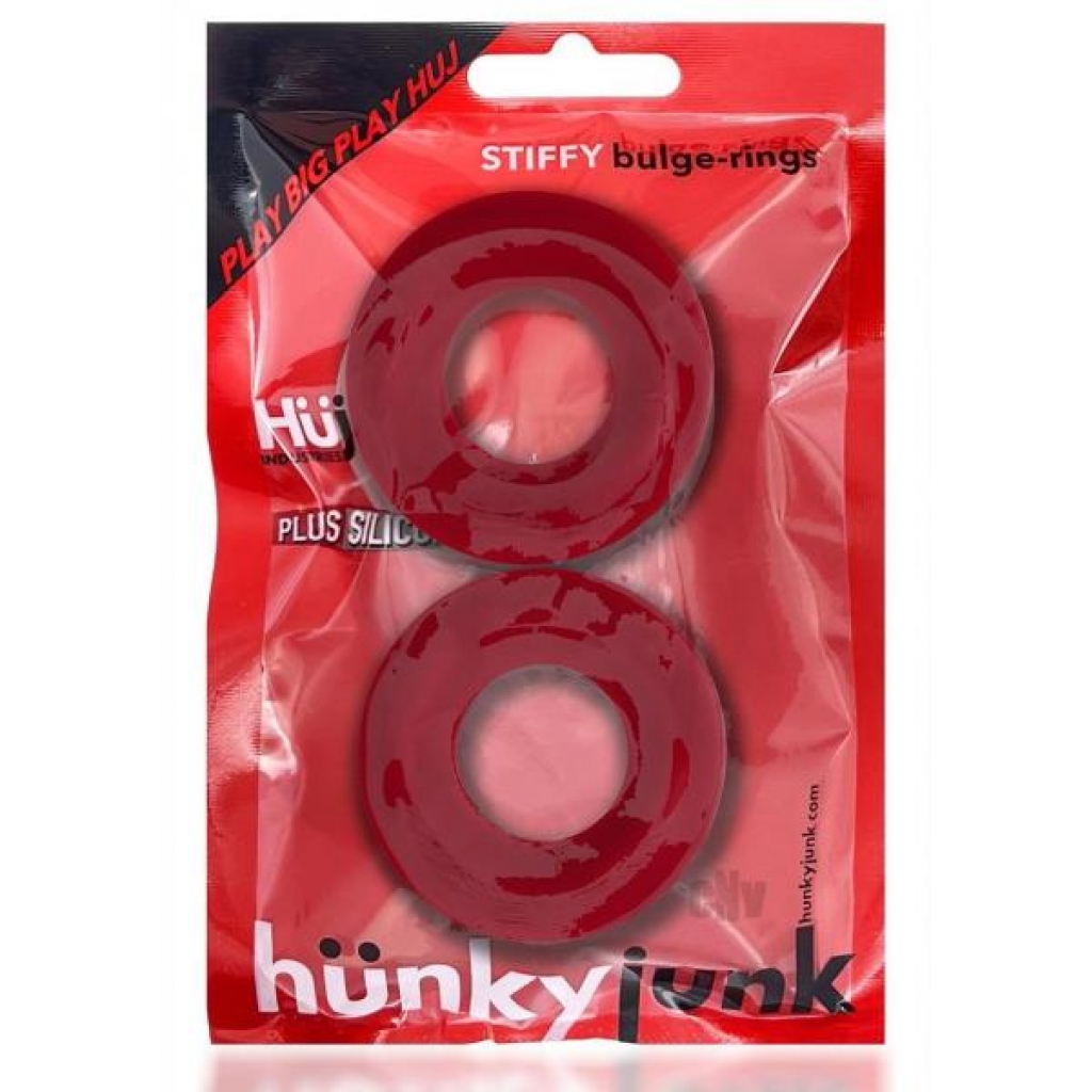 Stiffy Bulge Cockring 2pk Cherry Ice - Blue Ox Designs Llc