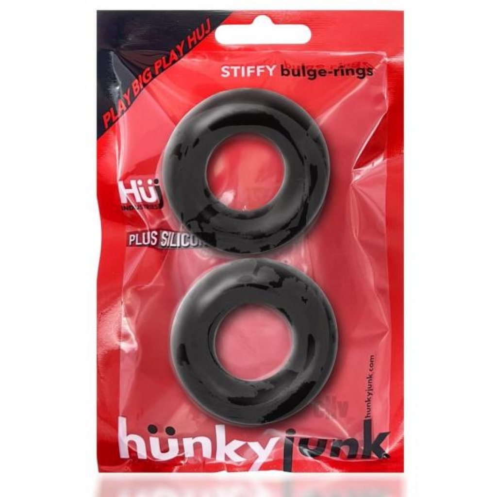 Stiffy Bulge Cockring 2-Pack in Tar Ice