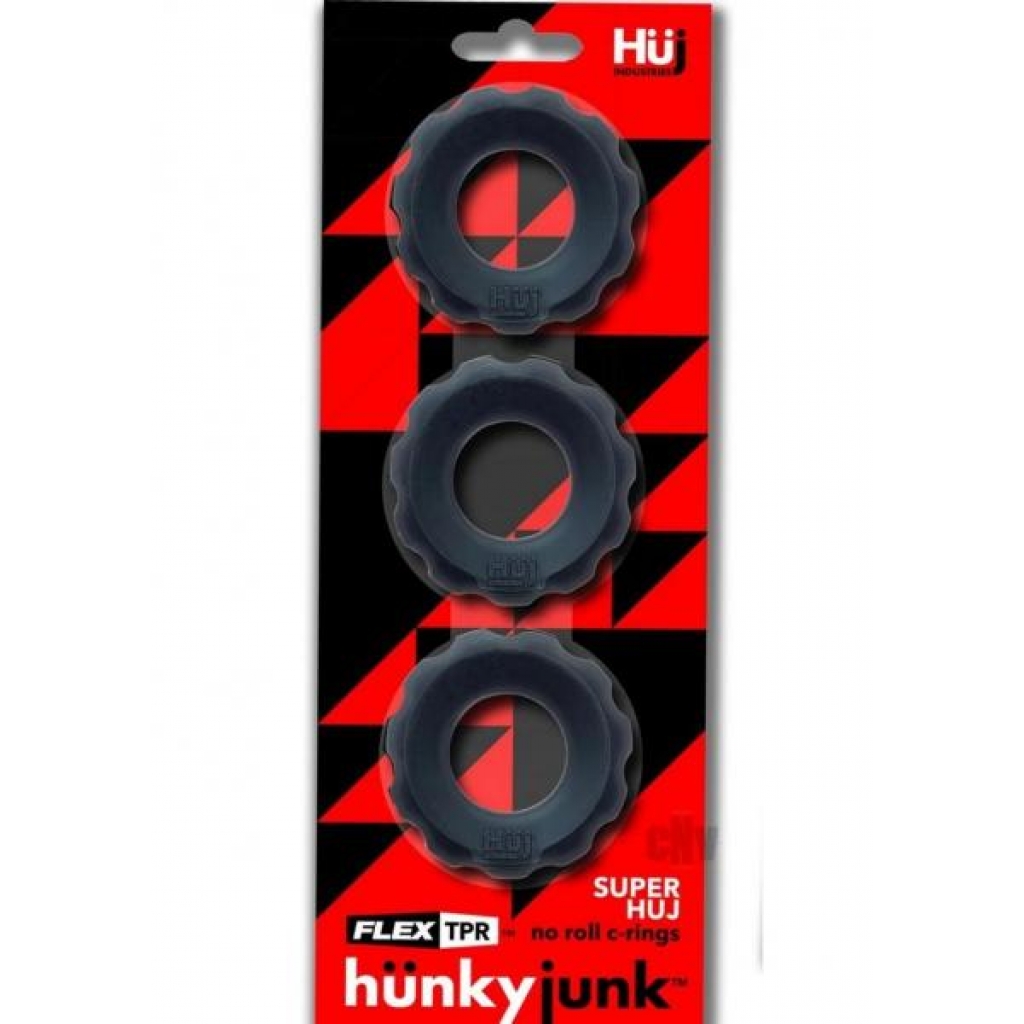 Super Huj 3pk Cockrings Tar Ice - Blue Ox Designs Llc