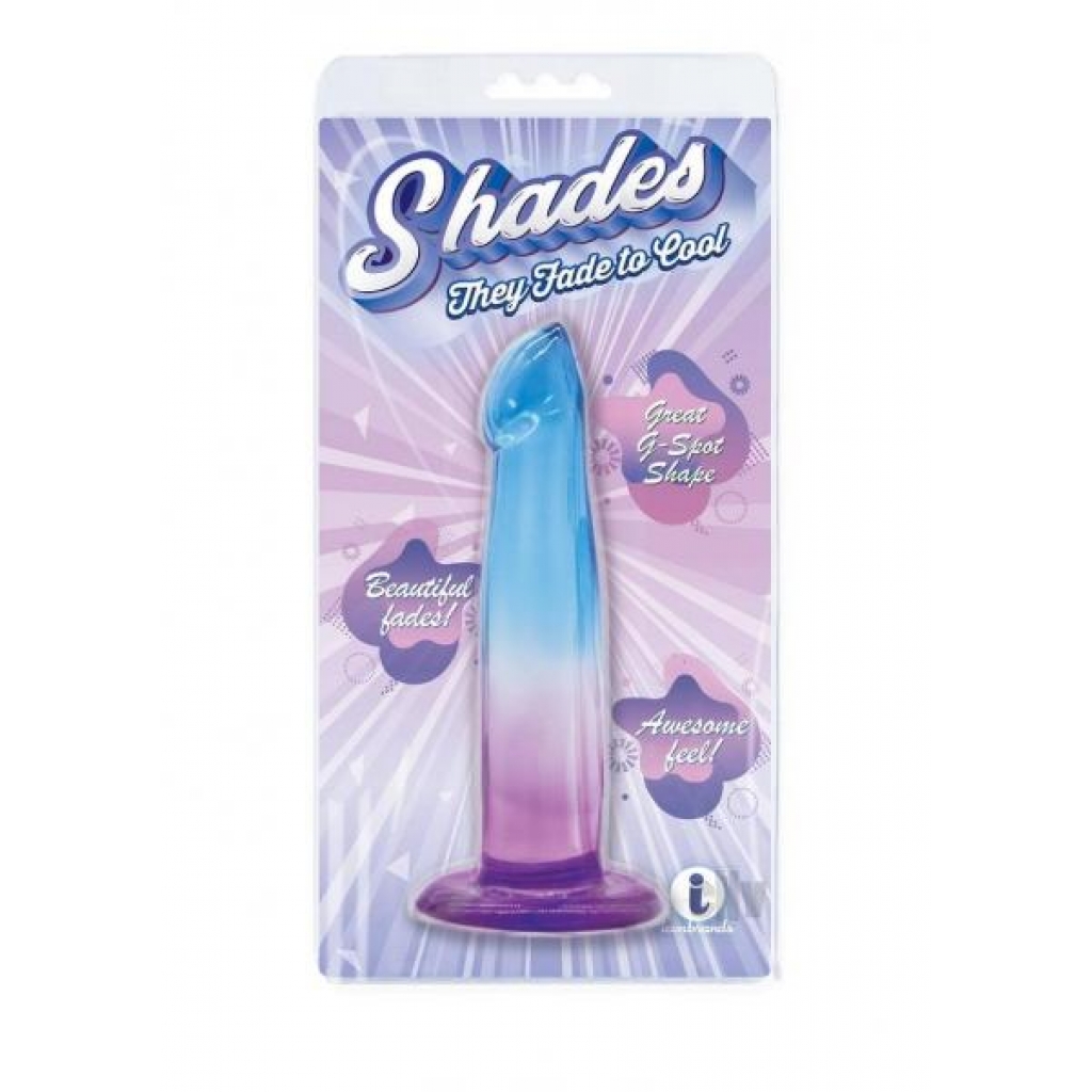 Shades G-Spot Vibrator - 6.25 Inches Blue/Purple