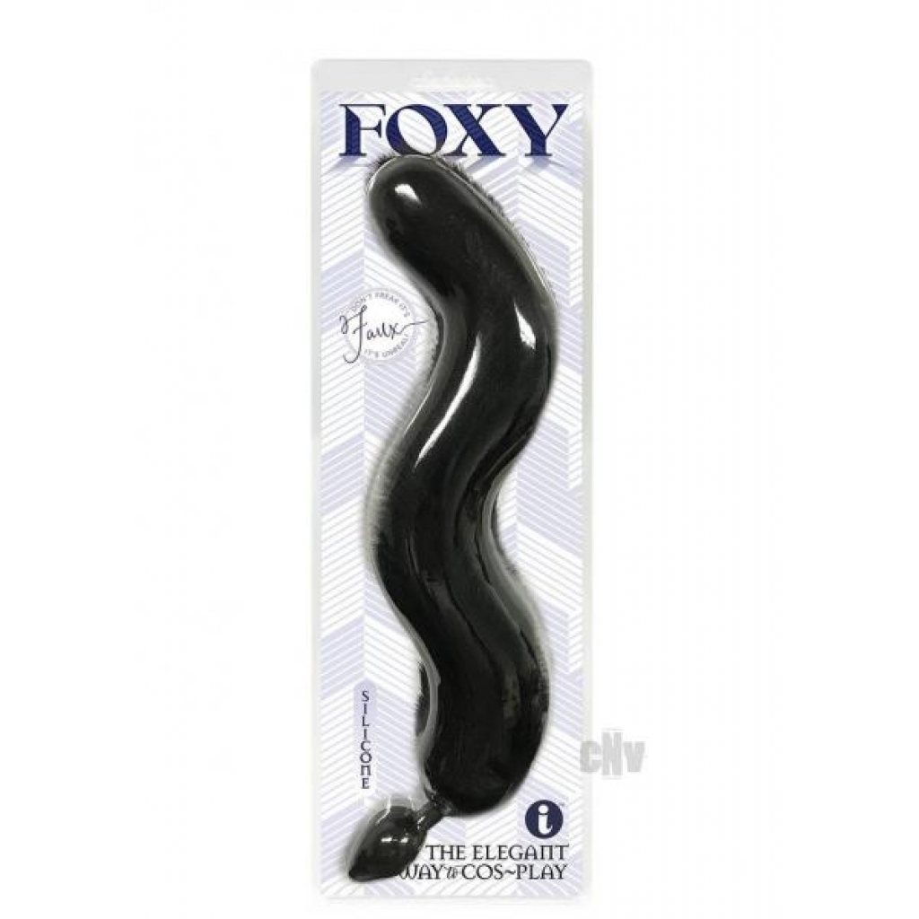 Foxy Fox Tail Plug Black - Icon Brands Inc