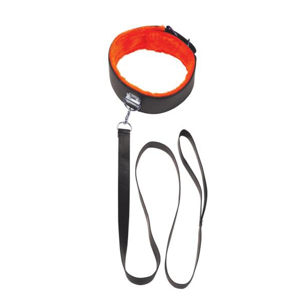 Black Orange Short Leash