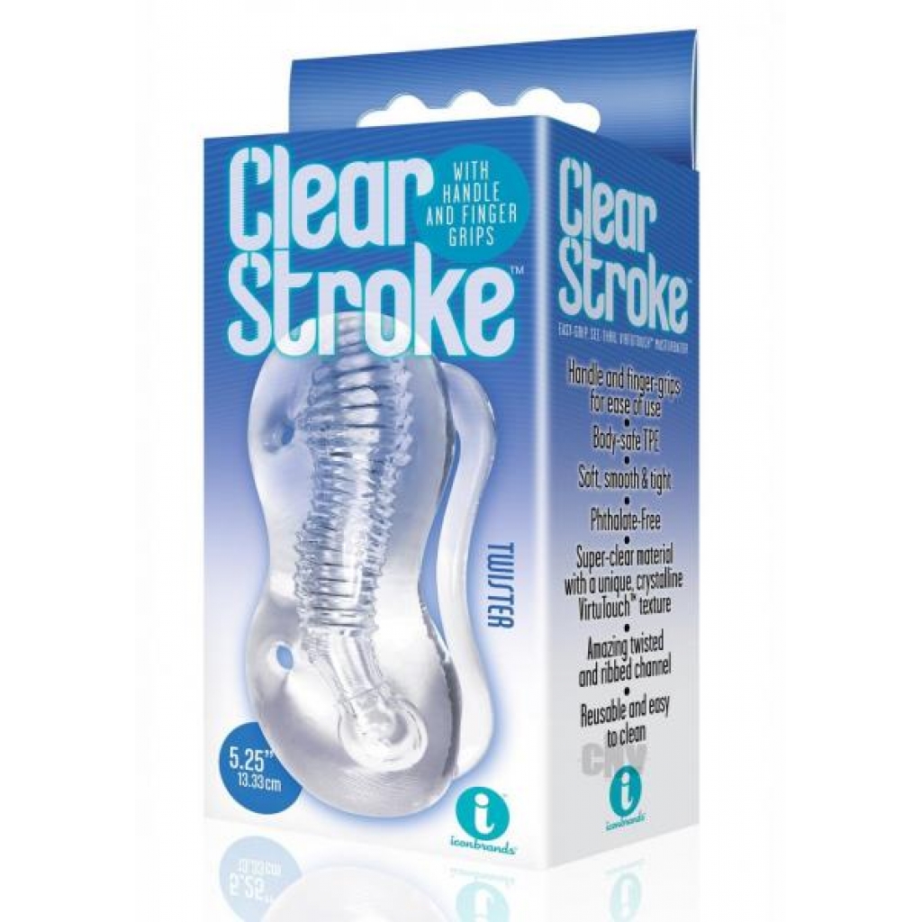 The 9 Clear Stroke Twister Masturbator - Icon Brands Inc