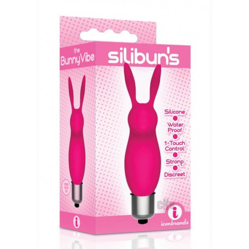 Silibuns Bunny Bullet Vibrator Pink - Icon Brands 