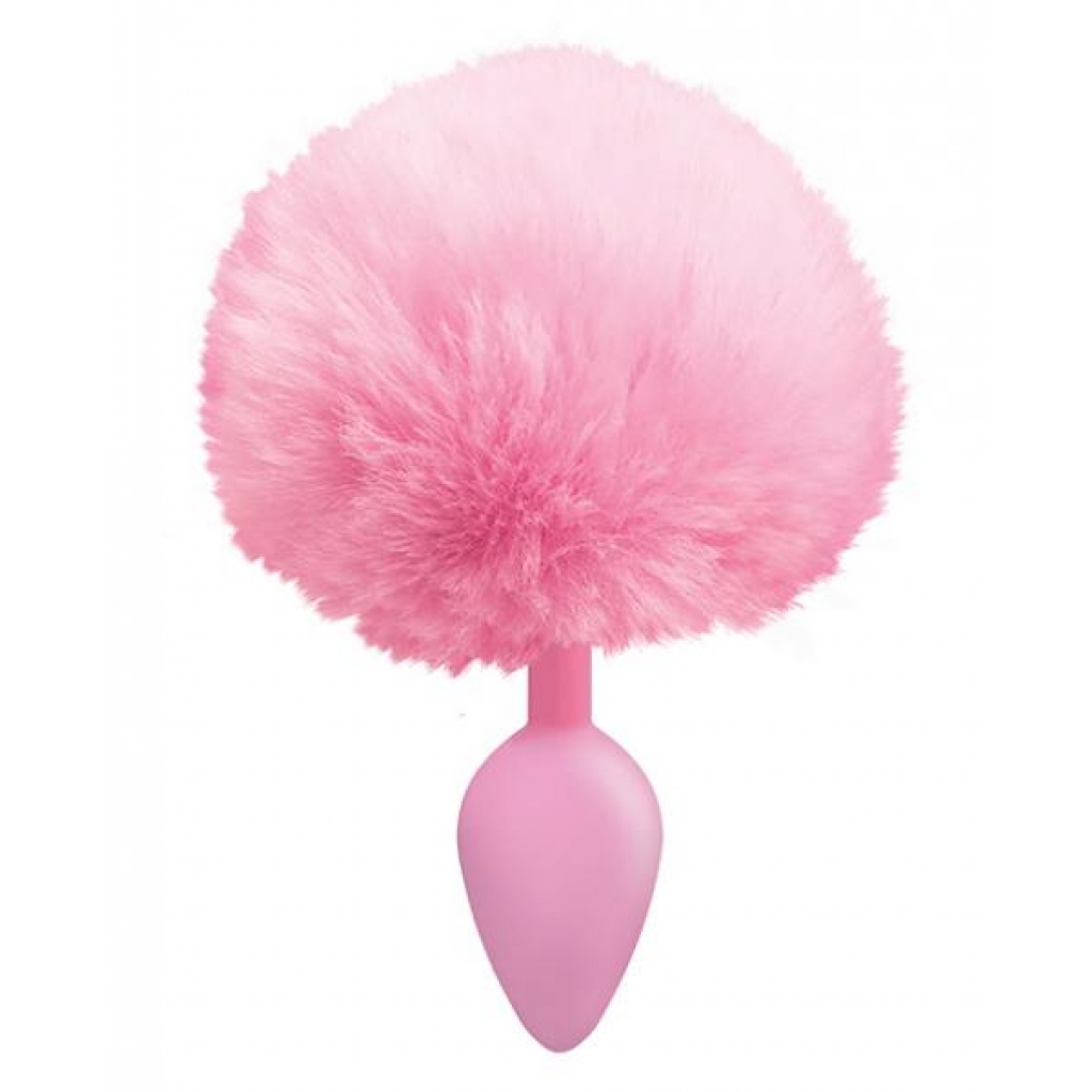 Cottontails Bunny Tail Silicone Butt Plug Pink - Icon Brands