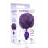 Cottontails Bunny Tail Silicone Butt Plug Purple - Icon Brands