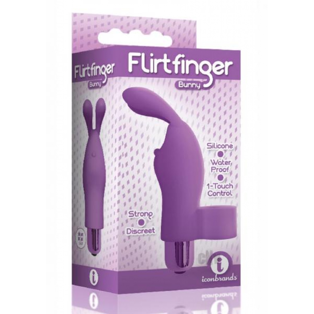 The 9 Flirt Finger Bunny Purple - Icon Brands Inc