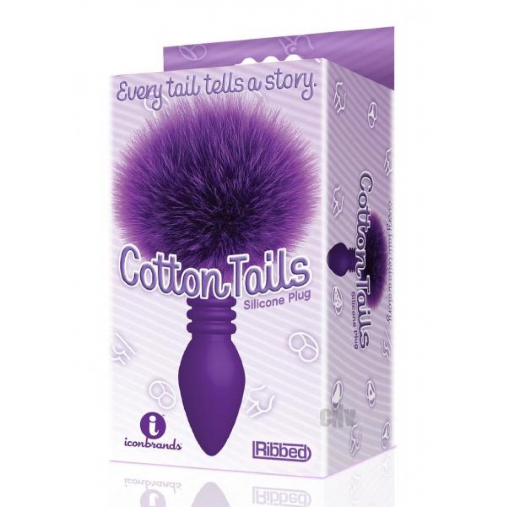 The 9 Cottontails - Ribbed Bunny Plug - Purple