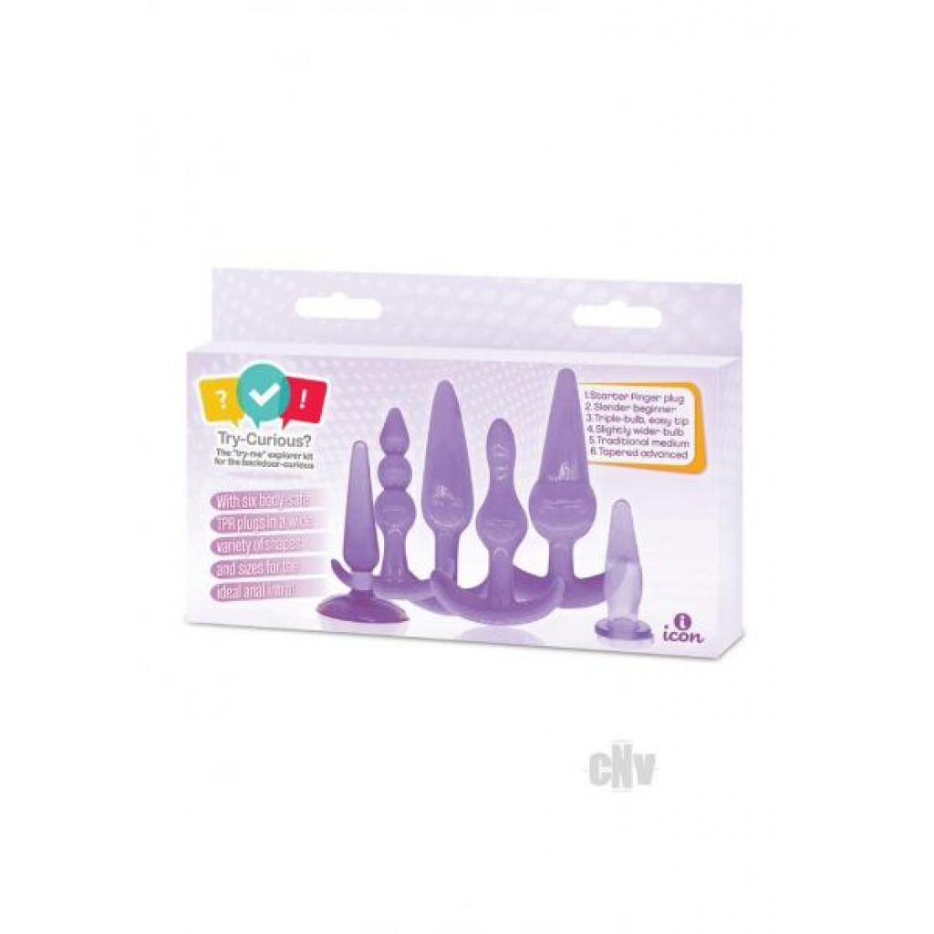 Curious Anal Plug Kit for Beginners – Purple