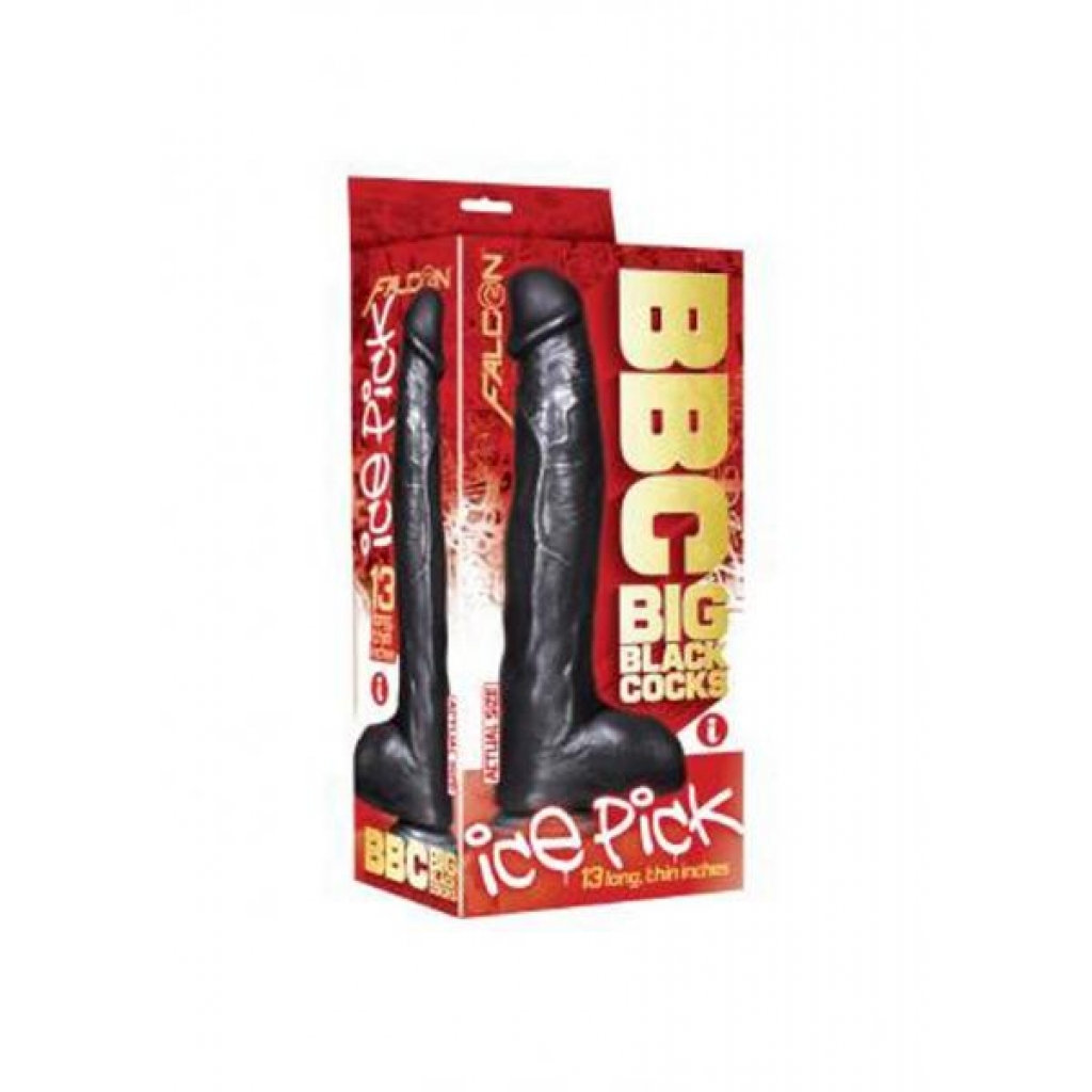 Falcon Big Black Cock Ice Pick - 13 inches