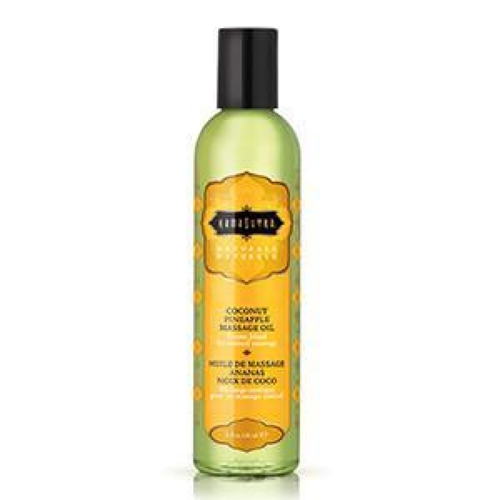 Naturals Massage Oil Coconut Pineapple 8oz - Kama Sutra