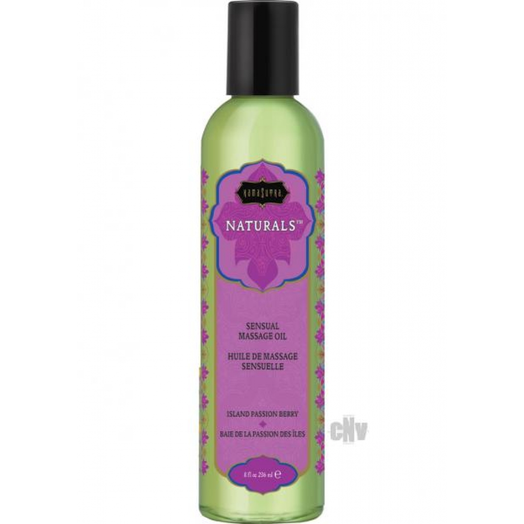 Kama Sutra Naturals Massage Oil Island Passion Berry - Sensational Experience 8oz