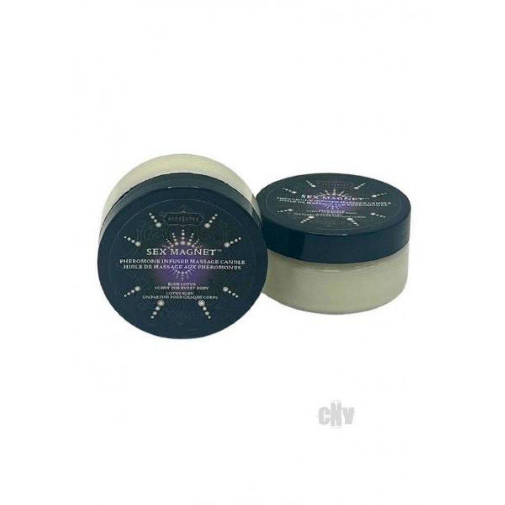 Sex Magnet Blue Lotus Massage Candle - Pheromone Infused