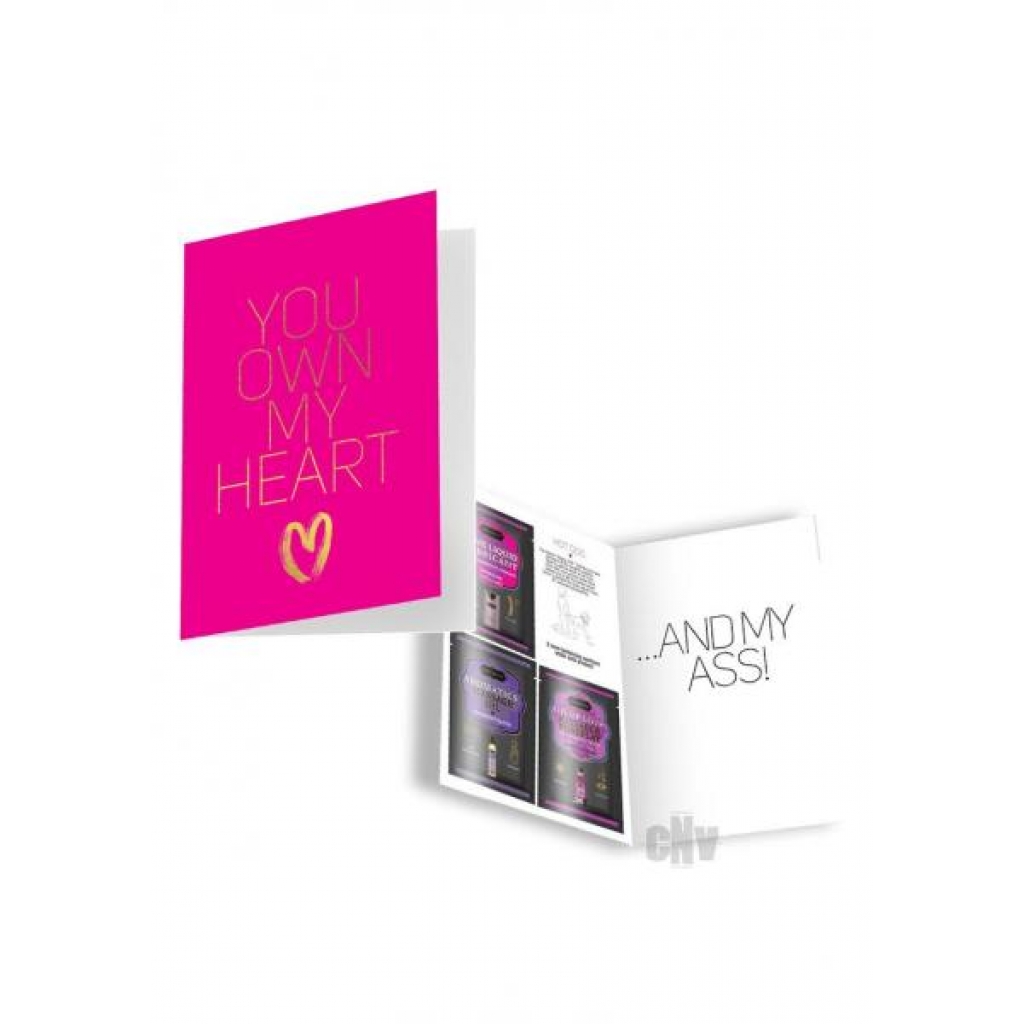 Naughty Notes Greeting Card - You Own My Heart