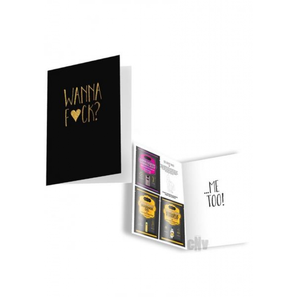 Naughty Notes Greeting Card - Wanna F*ck