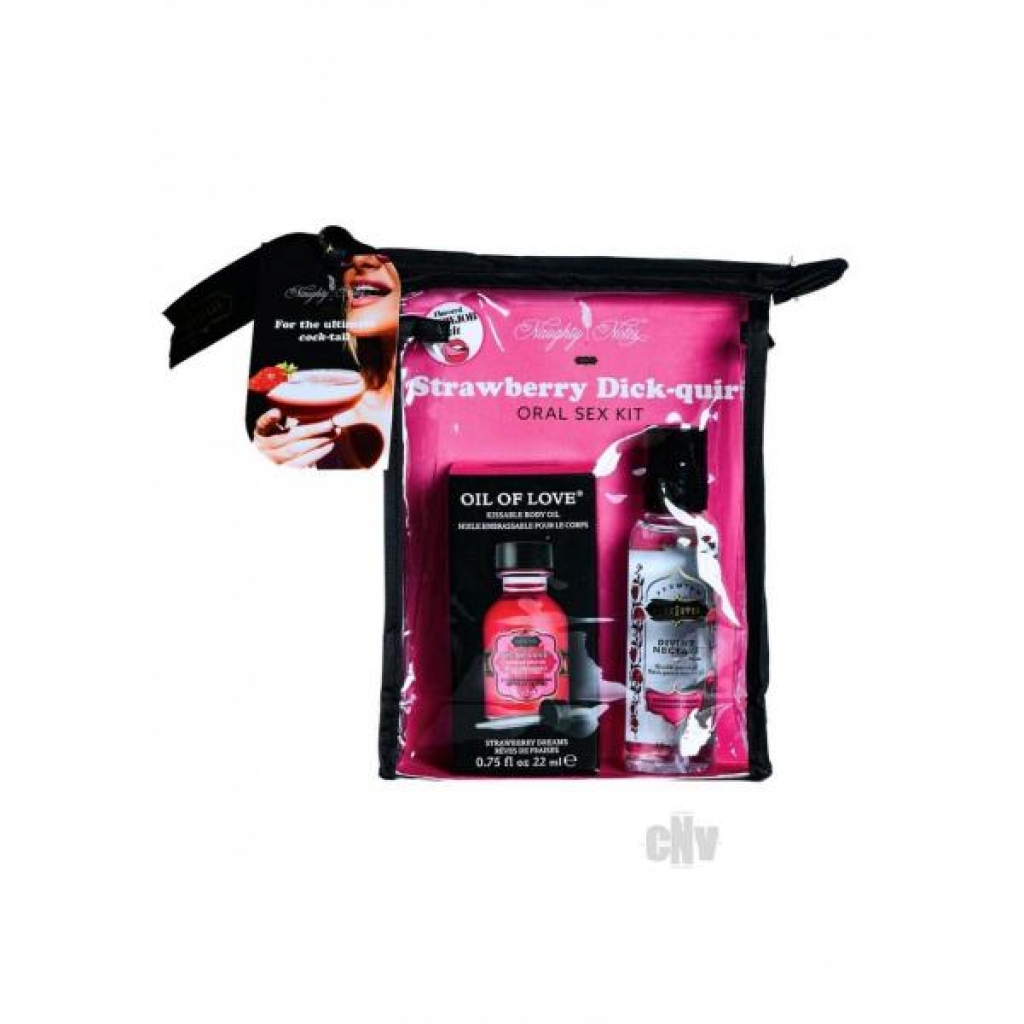 Strawberry Dick-quiri Oral Sex Kit - Kama Sutra Company