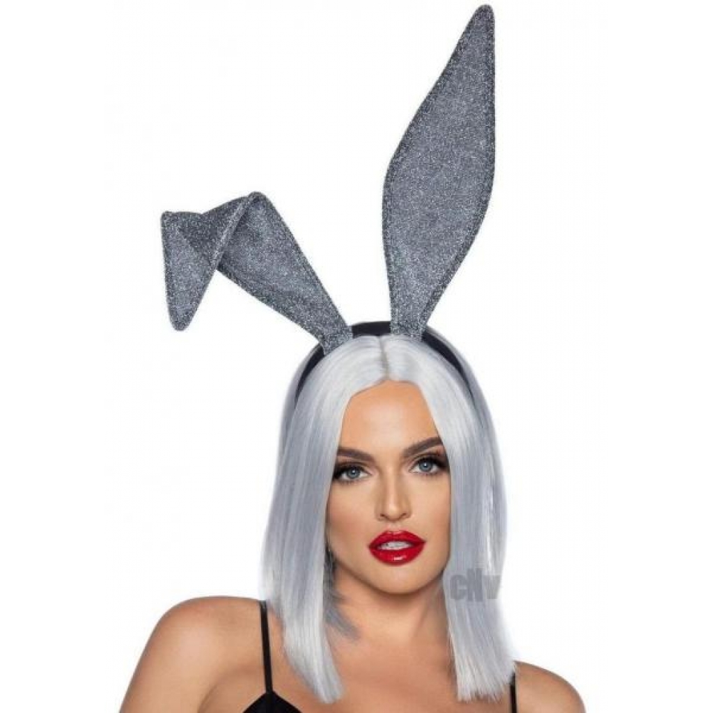 Glitter Bunny Ears O/s Silver - Leg Avenue Inc.