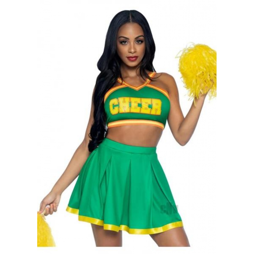 Bring It Baddie 3pc Cheerleader Set - XS Green