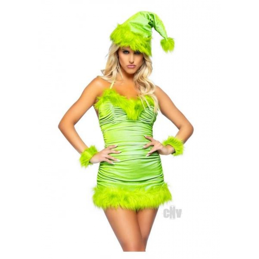 Christmas Baddie 3pc Set Xs Green - Leg Avenue Inc.