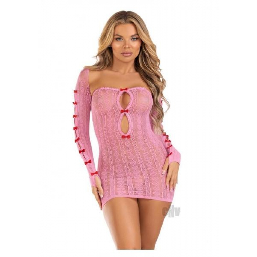 Sweetheart Keyhole/Bow Tube Dress Set