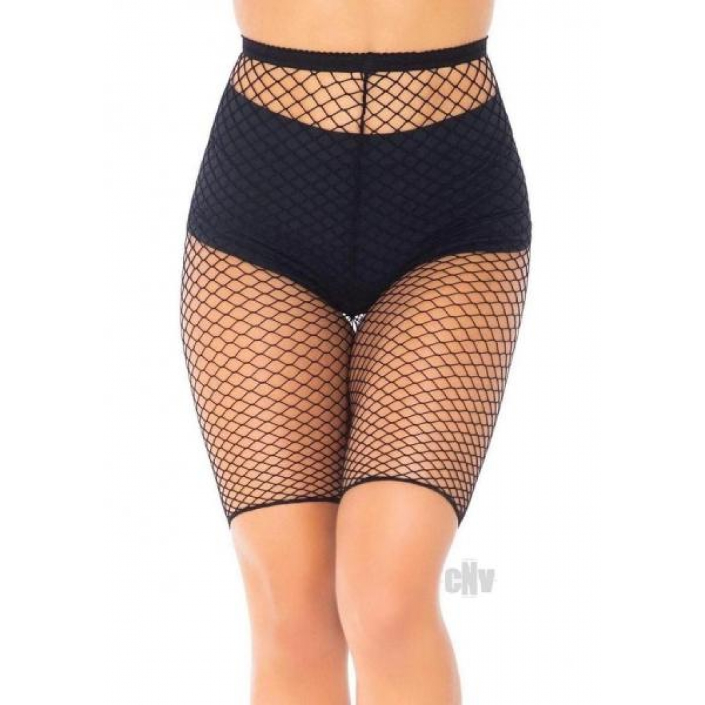 Industrial Net Biker Shorts - One Size Black