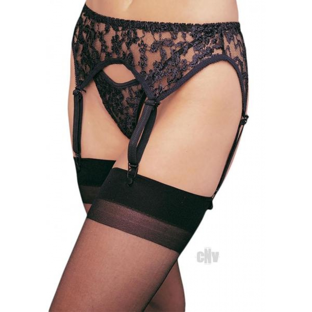 Lace Garter Belt with Thong Set