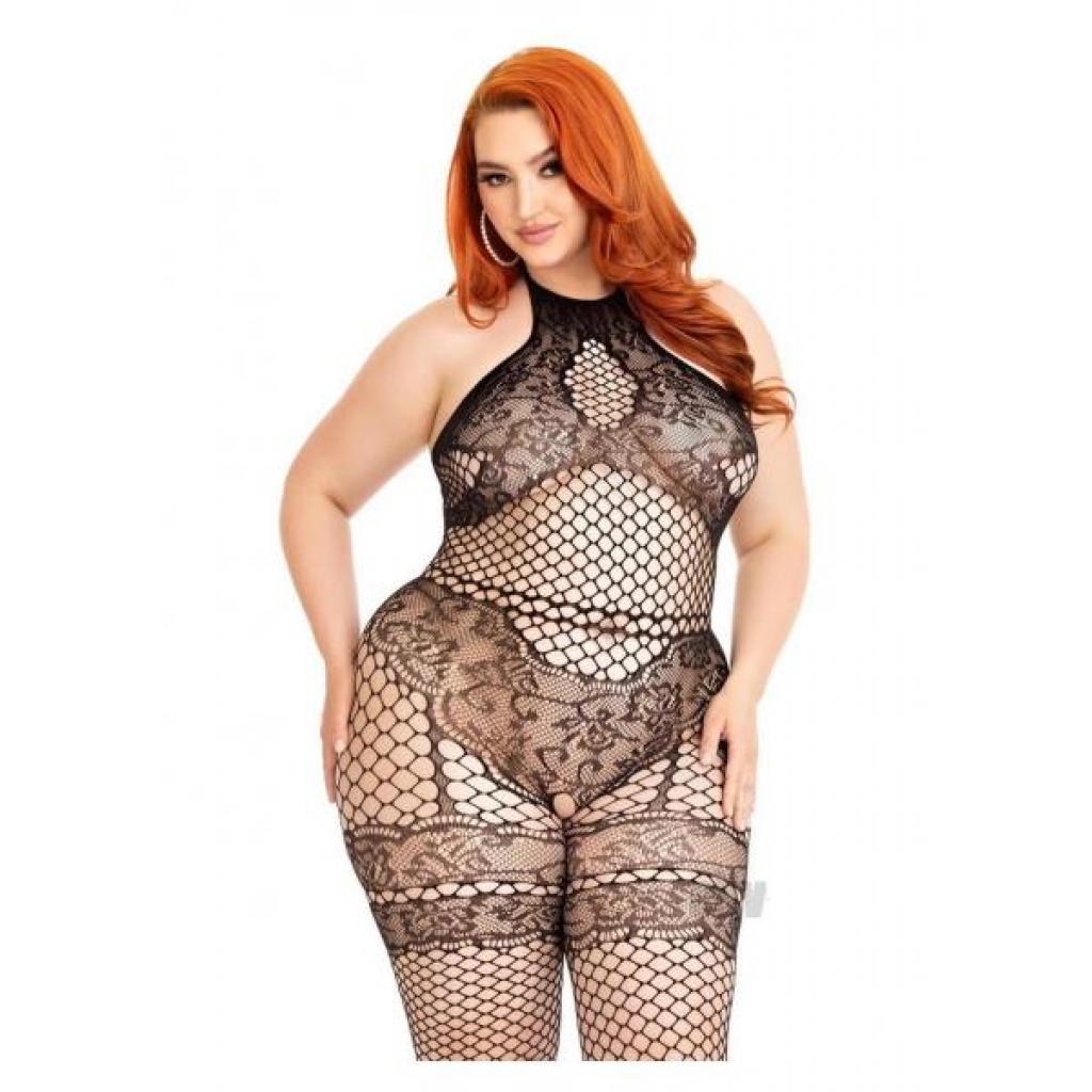 Seamless Industrial Bodystocking - Black 1X/2X