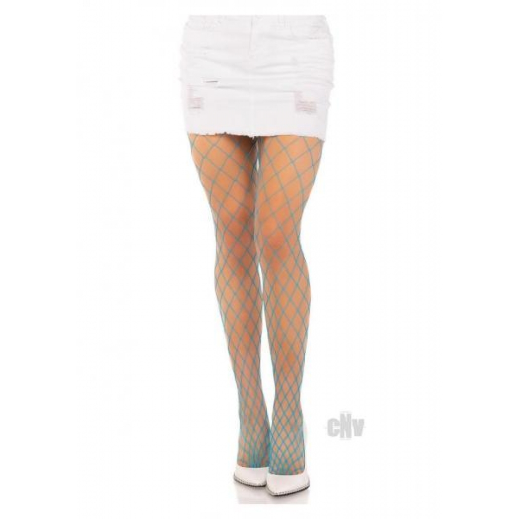 Spandex Diamond Panty Hose Os Blu - Leg Avenue Inc.