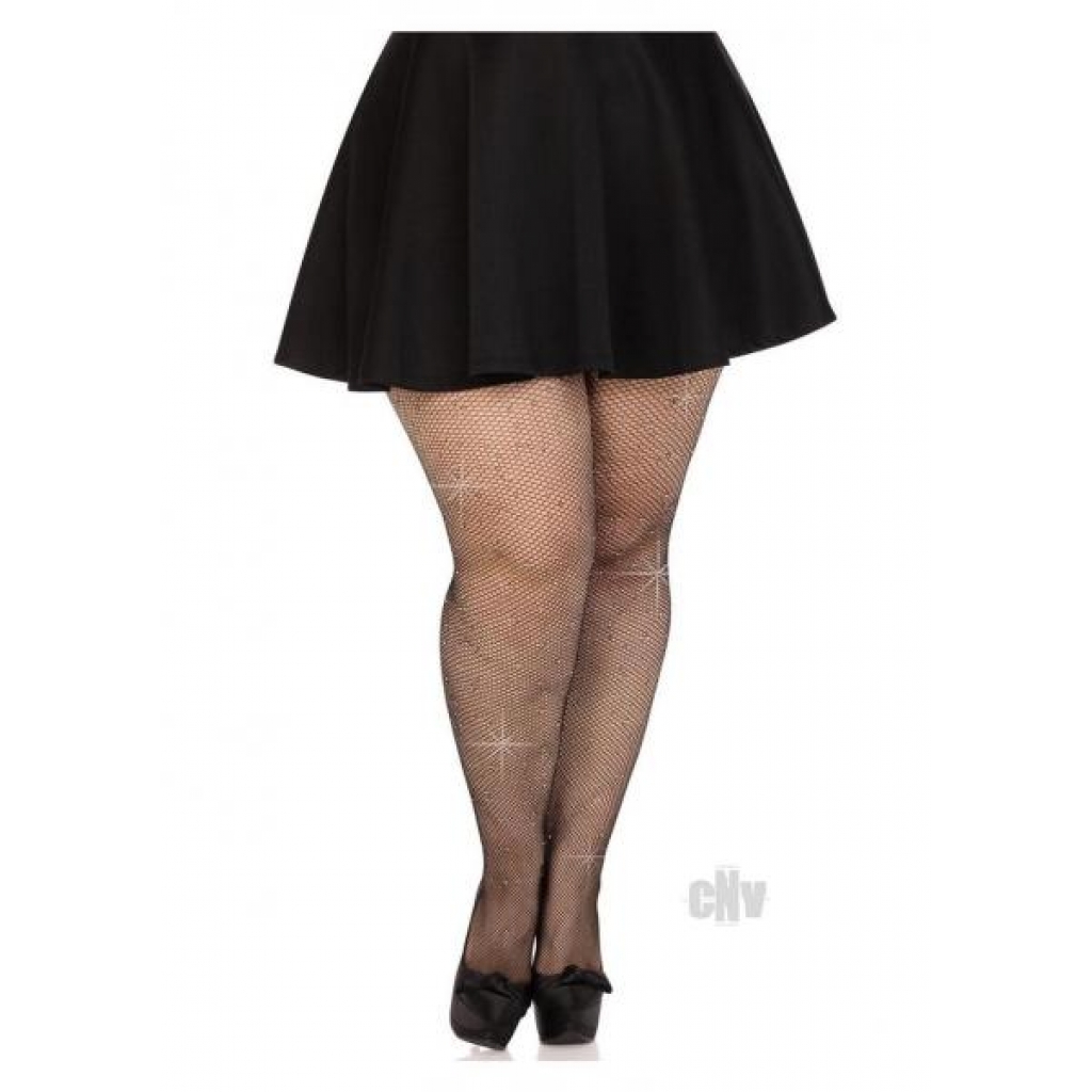 Fishnet Crystal Tights Rhines Os Black - Leg Avenue Inc.