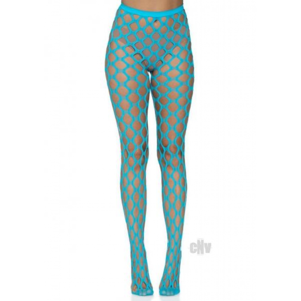 Jumbo Pothole Net Tights Os Neon Blue - Leg Avenue Inc.