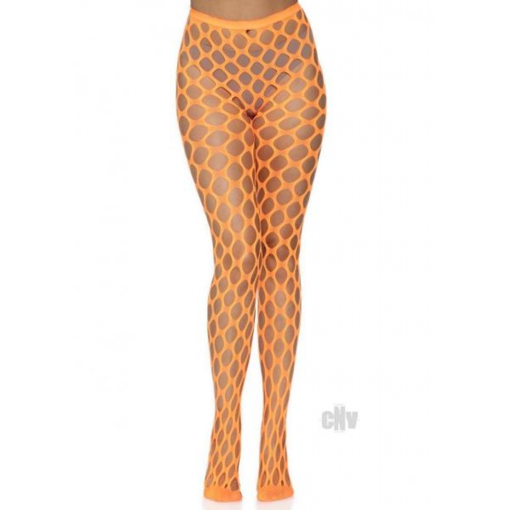 Jumbo Pothole Net Tights Os Neon Orange - Leg Avenue Inc.