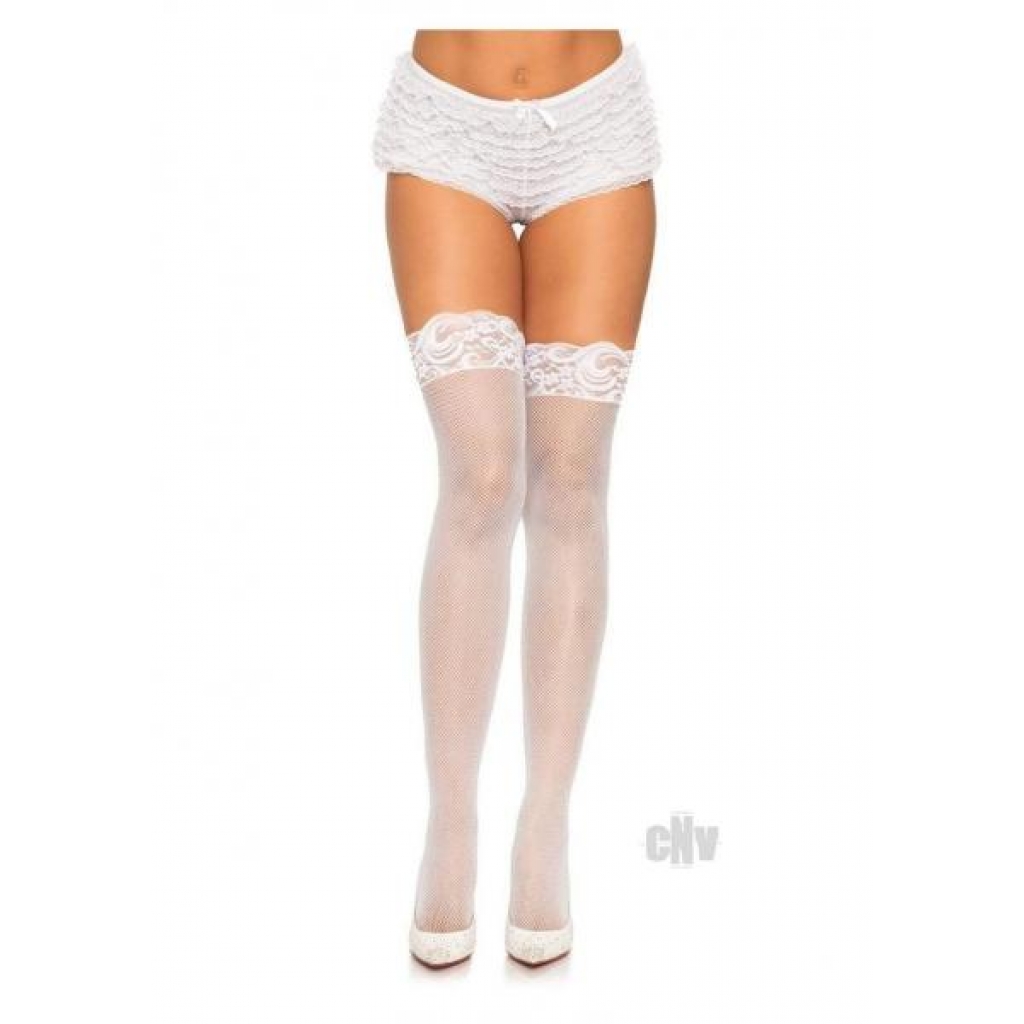 Stay Up Lace Micro Thigh High Os Wht - Leg Avenue Inc.