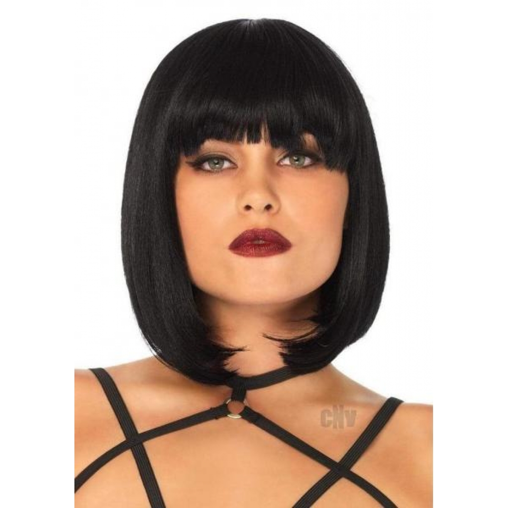 Short Natural Bob Wig - Black