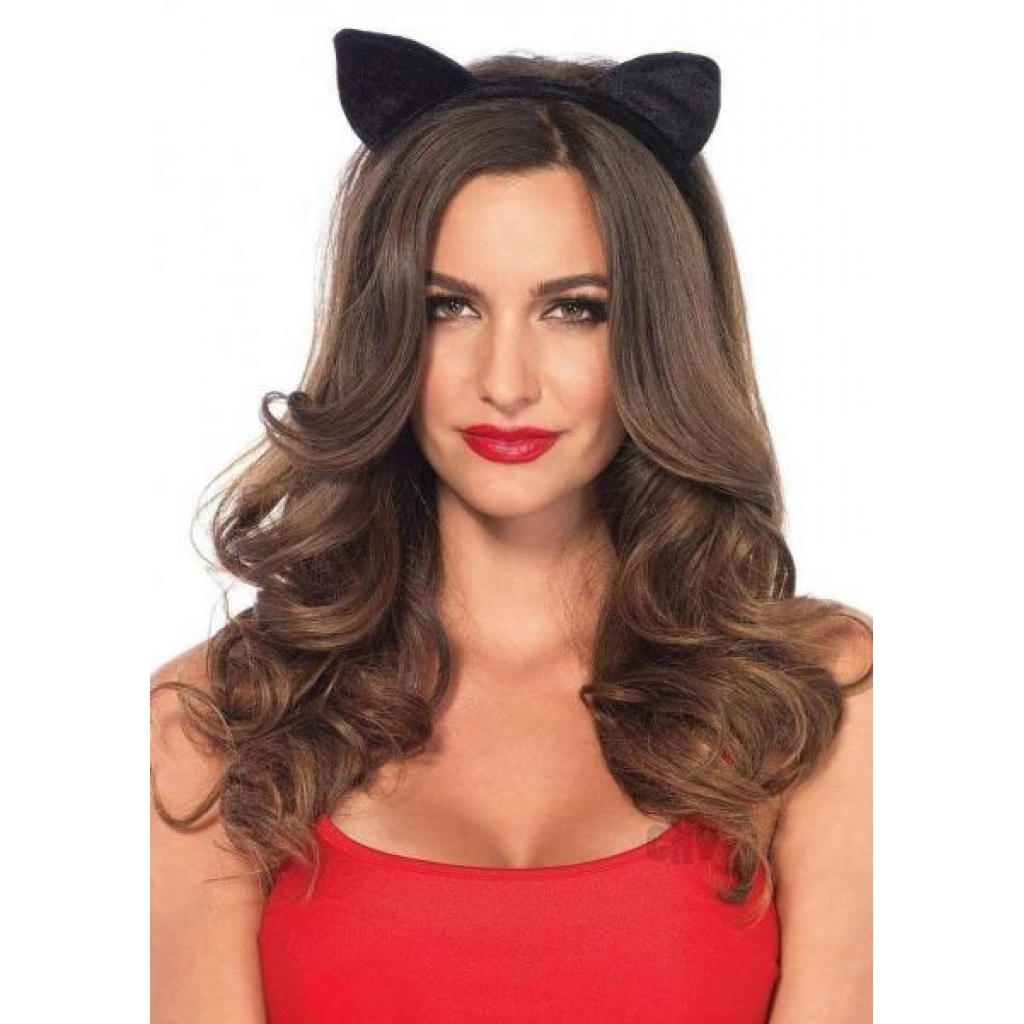 Velvet Black Cat Ears Os - Leg Avenue Inc.