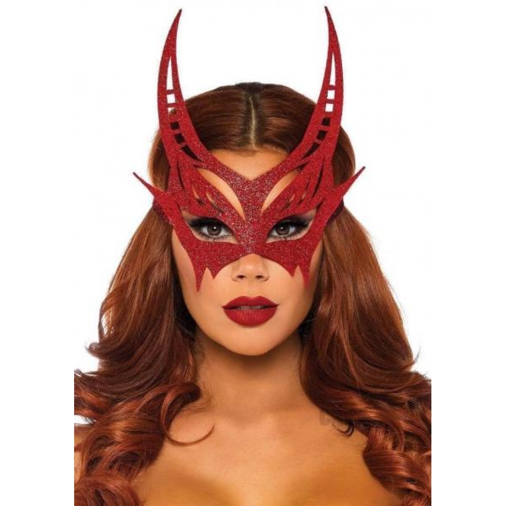 Glitter Devil Mask Os Red - Leg Avenue Inc.