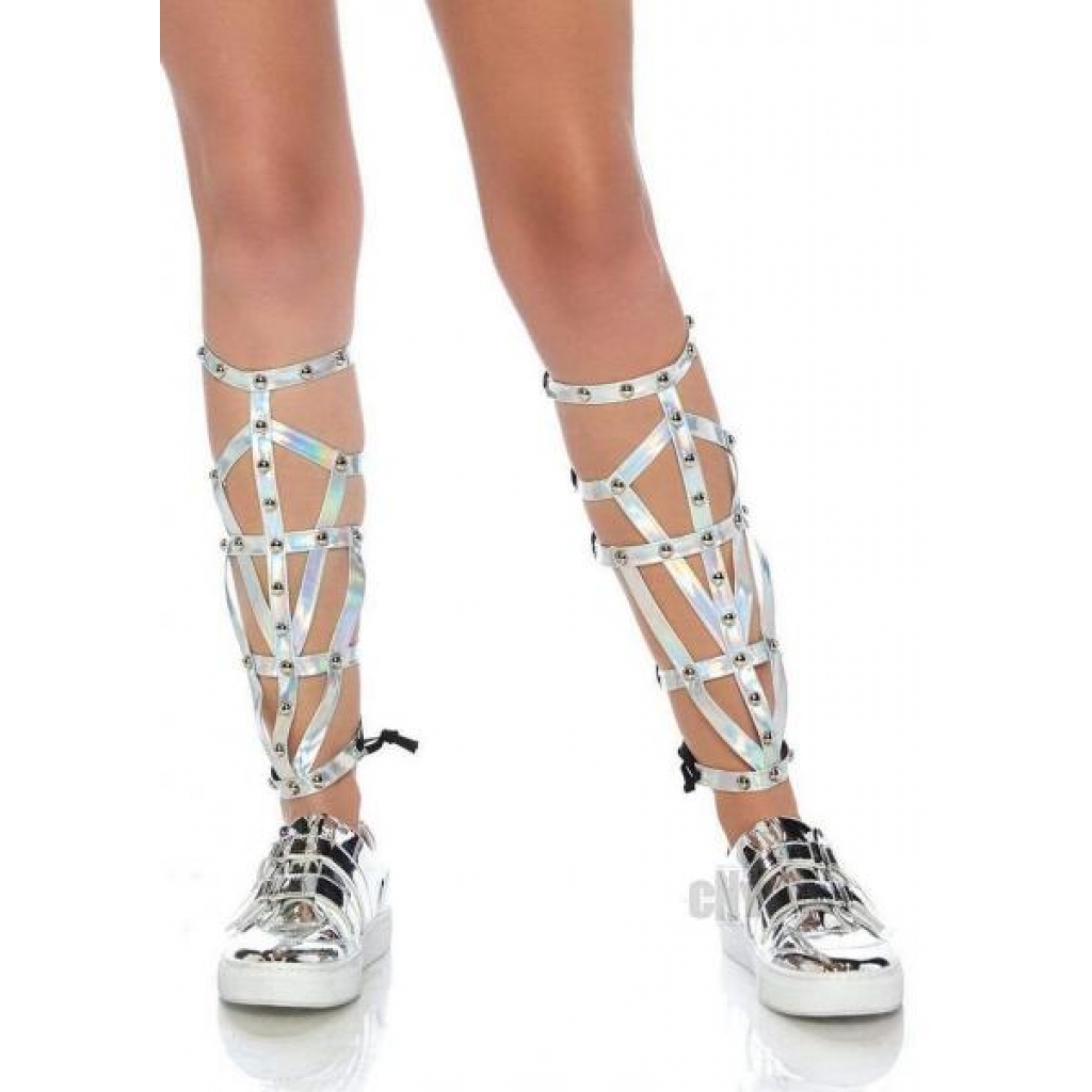 Iridescent Studded Shin Guards Os Slv - Leg Avenue Inc.