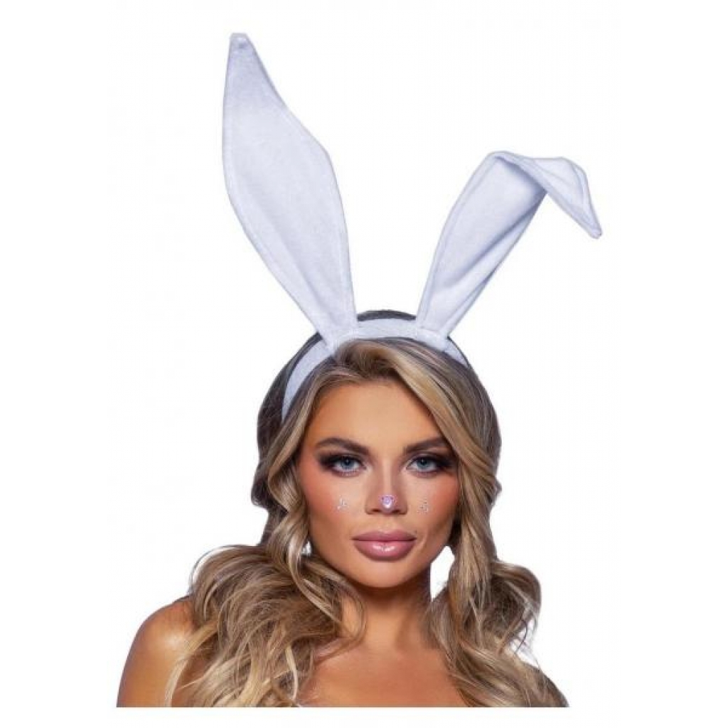 Bendable Velvet Bunny Ears O/s White - Leg Avenue Inc.